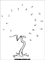 jeu de points à relier  d'arbres
