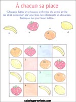 Jeux de fruits et de lgumes