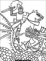 Coloriages de chevaliers