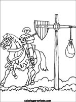 Coloriages de chevaliers