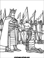 Coloriages de chevaliers