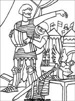Coloriages de chevaliers