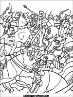 Coloriages de chevaliers