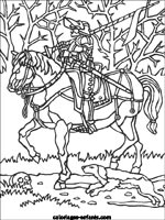 Coloriages de chevaliers