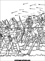 Coloriages de chevaliers