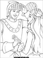 Coloriages de chevaliers