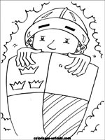 Coloriages de chevaliers