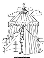 Coloriages de chevaliers