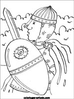 Coloriages de chevaliers