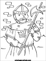 Coloriages de chevaliers
