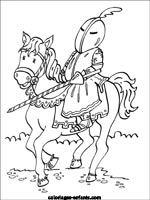 Coloriages de chevaliers