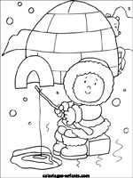 Coloriages d'esquimaux