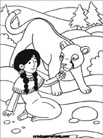 Coloriages d'indiens