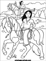 Coloriages d'indiens