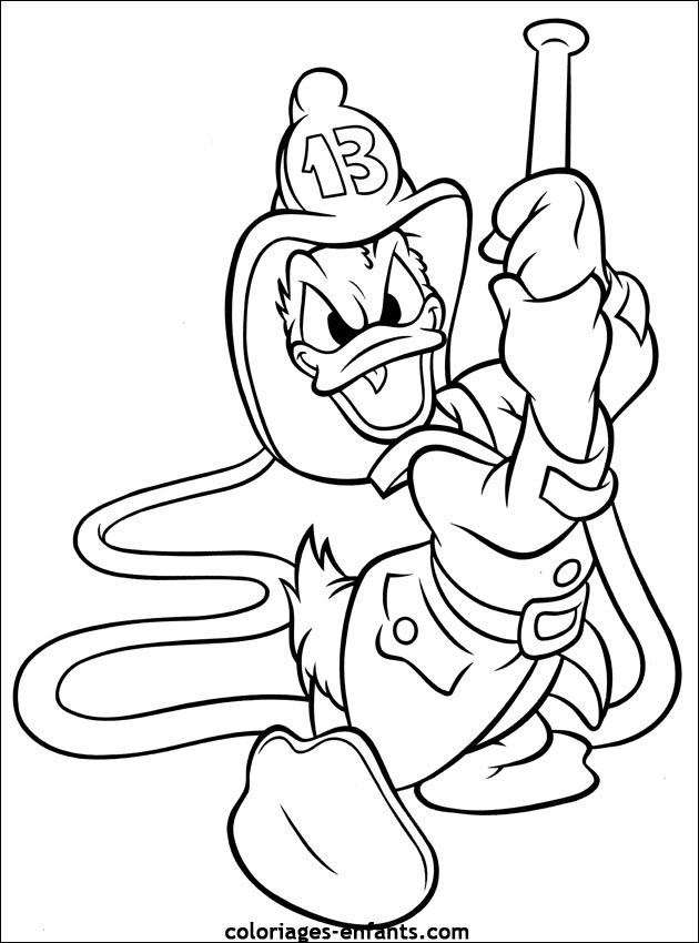 Coloriage A Imprimer De Pompier