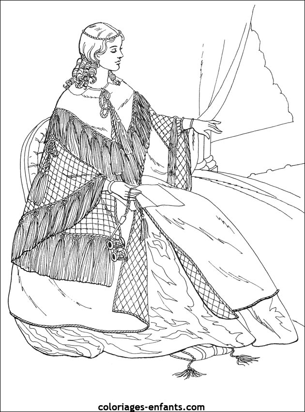 Les coloriages de princesses