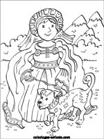 Coloriages de princesses