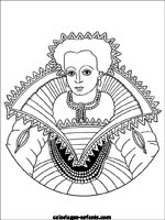 coloriage de la reine Margot