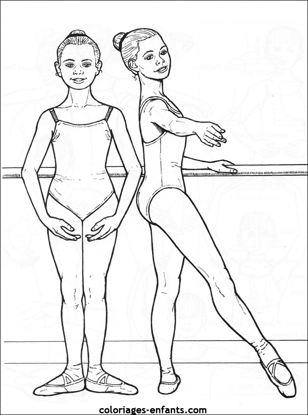 Les coloriages de dance sur coloriages-enfants.com