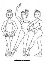 Coloriages de danse et de danseurs