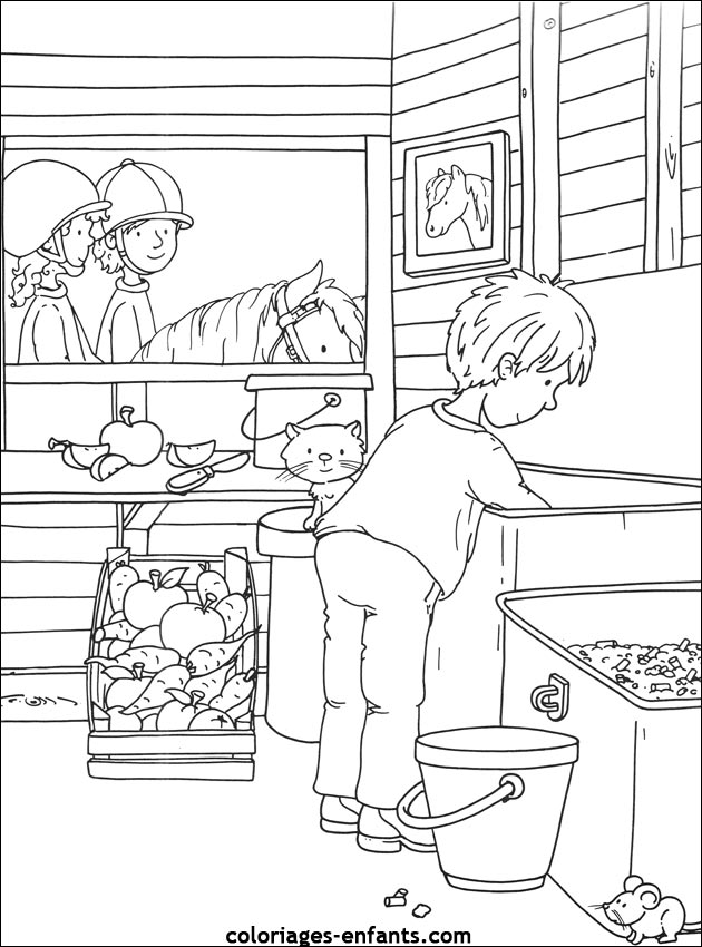 Les coloriages de equitation de coloriages-enfants.com