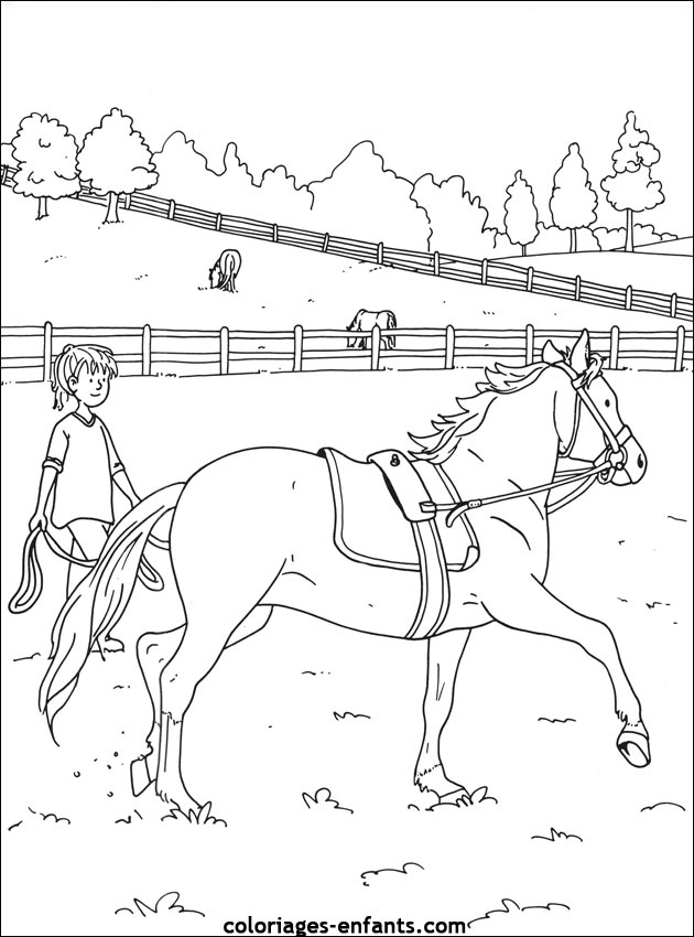 Les coloriages de equitation de coloriages-enfants.com