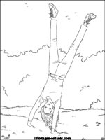 Coloriages de gymnastique