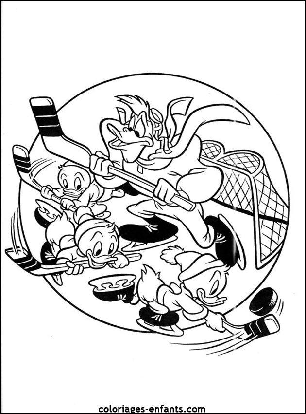 Coloriage De Hockey Sur Glace A Imprimer
