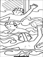 Coloriages de natation