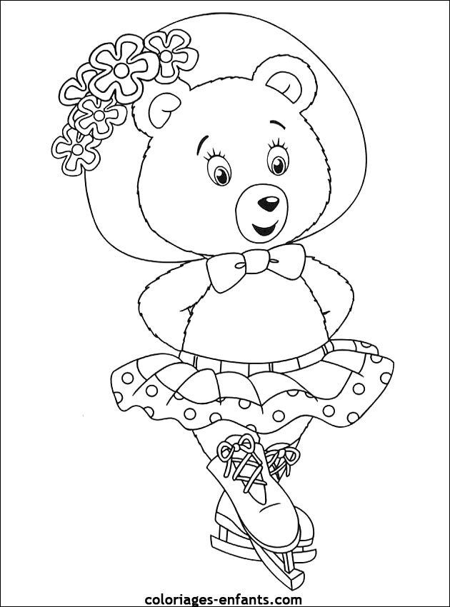 Les coloriages d'patinage sur  coloriages-enfants.com