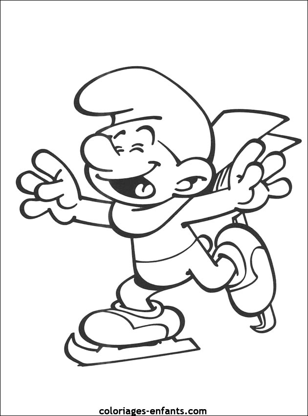 Les coloriages d'patinage sur  coloriages-enfants.com