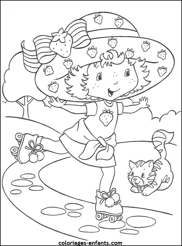 Les coloriages de roller sur  coloriages-enfants.com