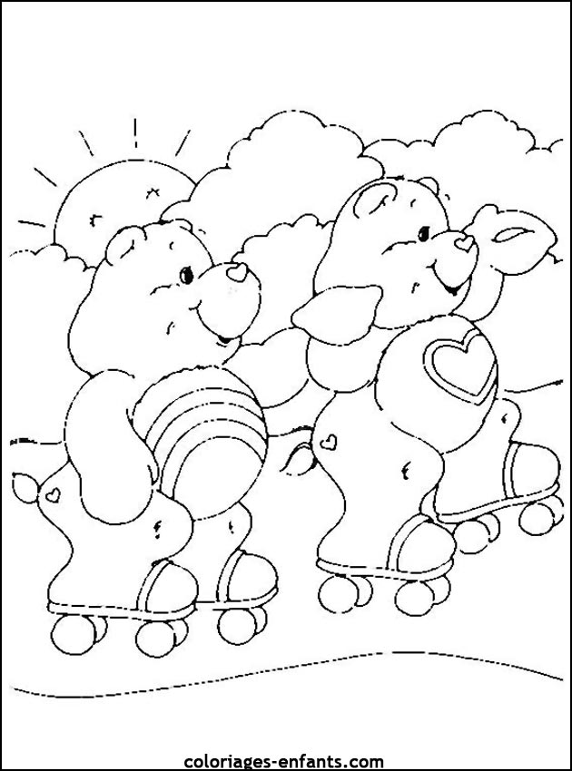 Les coloriages de roller sur  coloriages-enfants.com