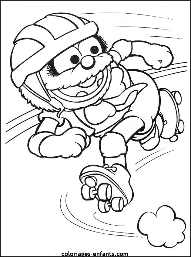 Les coloriages de roller sur  coloriages-enfants.com