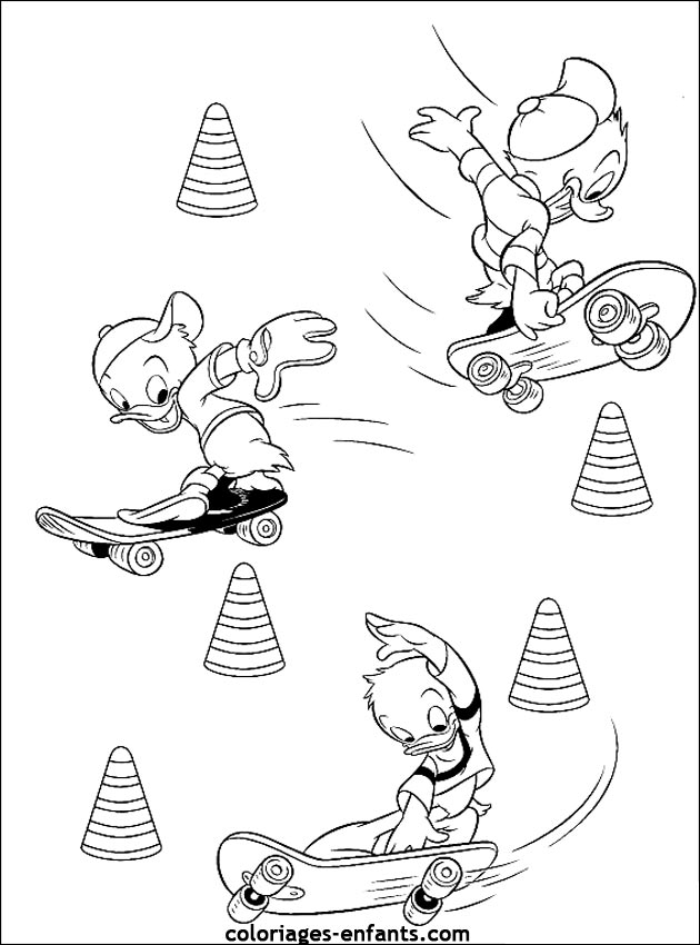 Les coloriages de roller sur  coloriages-enfants.com