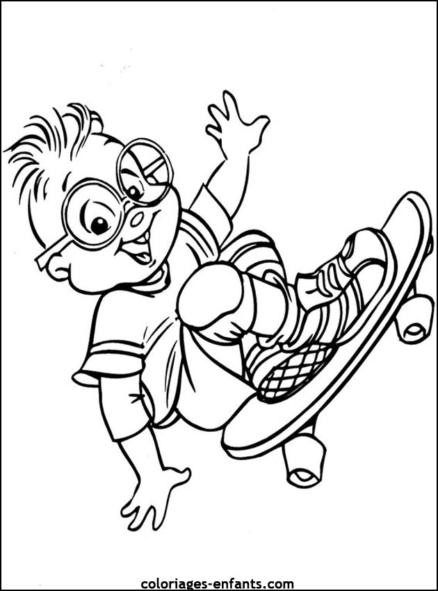 Les coloriages de skate sur  coloriages-enfants.com