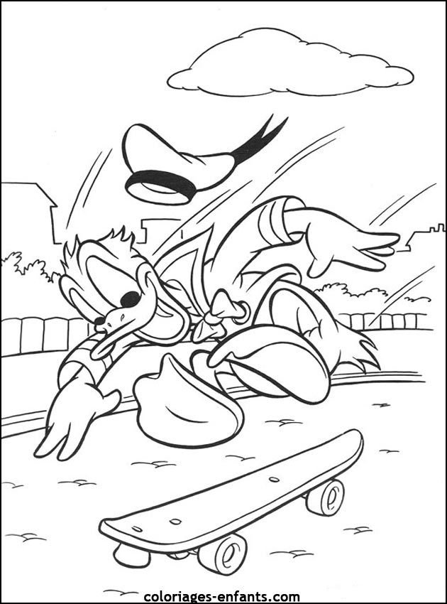 Les coloriages de skate sur  coloriages-enfants.com