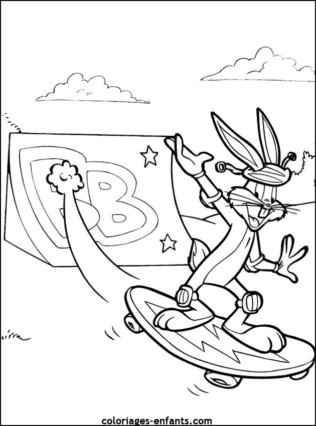 Les coloriages de skate sur  coloriages-enfants.com