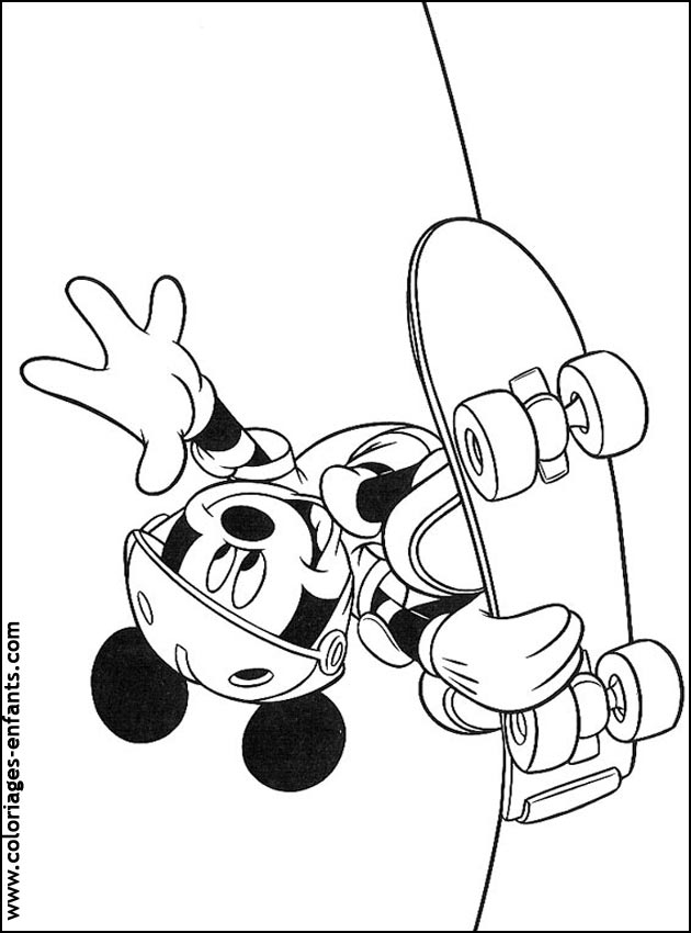 Les coloriages de skate sur  coloriages-enfants.com