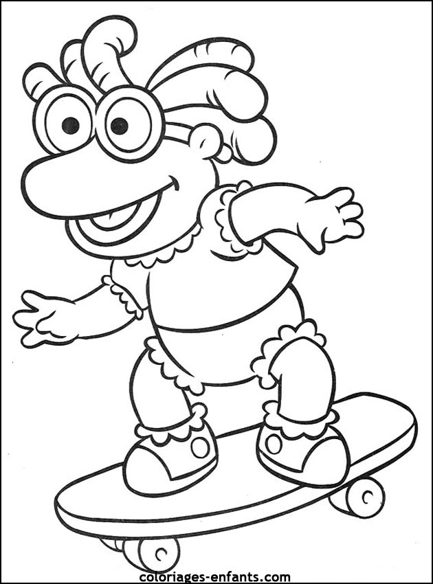 Les coloriages de skate sur  coloriages-enfants.com