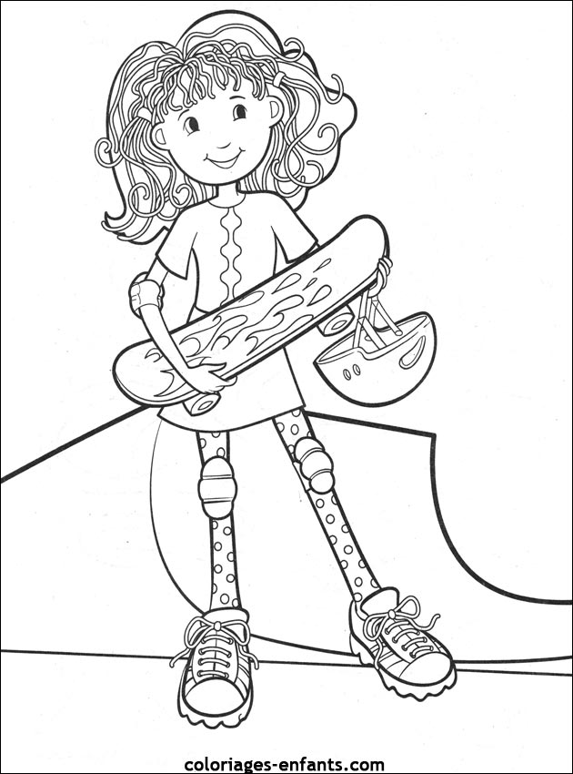 Les coloriages de skate sur  coloriages-enfants.com