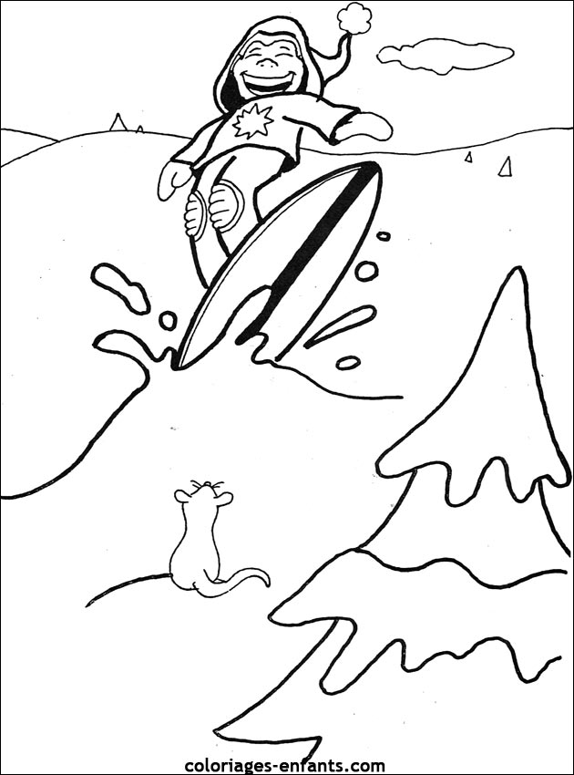 Les coloriages de ski sur  coloriages-enfants.com