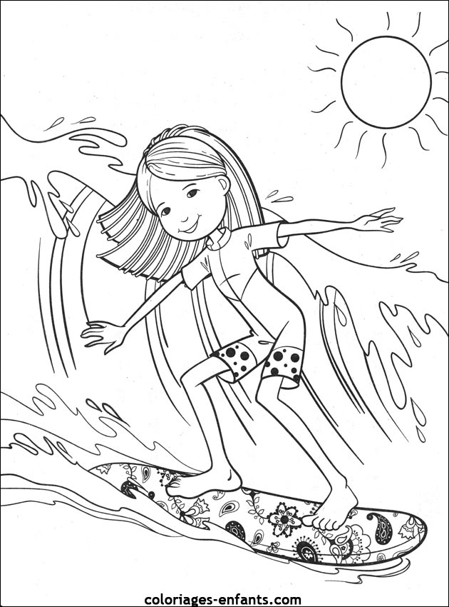 Les coloriages de sports-aquatiques sur  coloriages-enfants.com