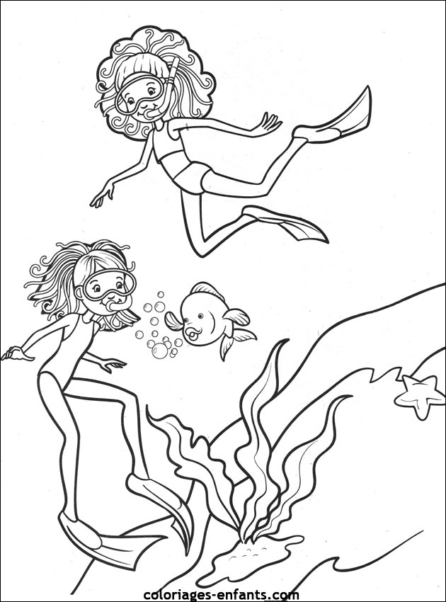 Les coloriages de sports-aquatiques sur  coloriages-enfants.com