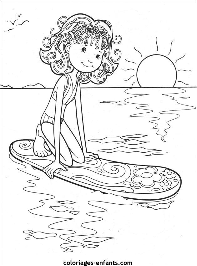 Les coloriages de sports-aquatiques sur  coloriages-enfants.com