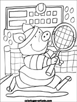 Coloriages de tennis