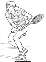 Coloriages de tennis