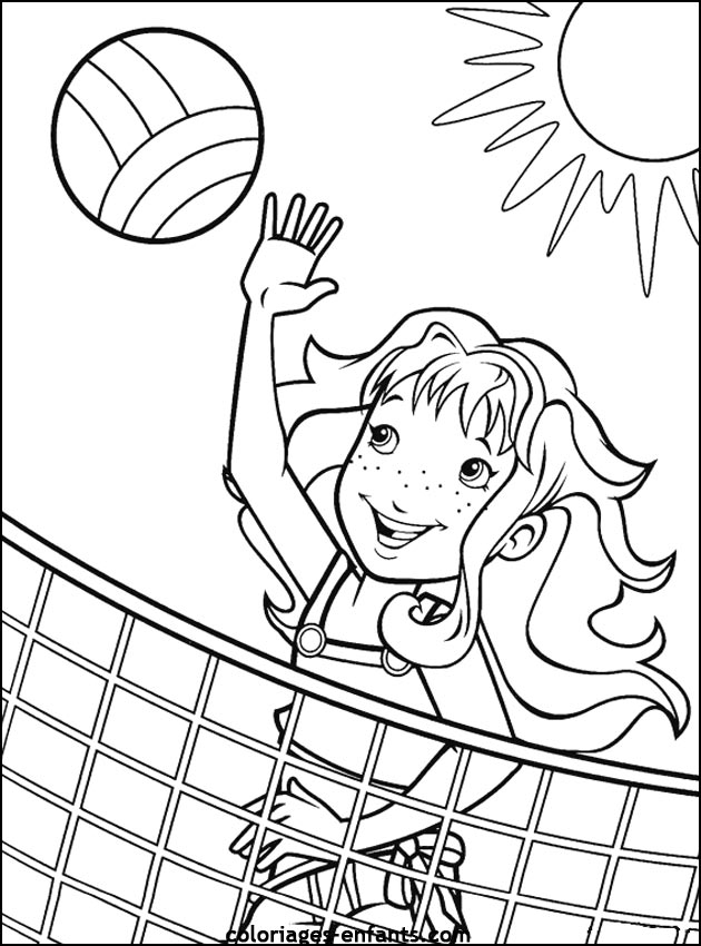 Les coloriages de volley sur  coloriages-enfants.com