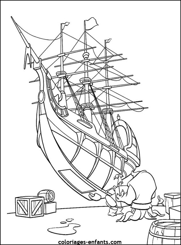 coloriages de bateaux