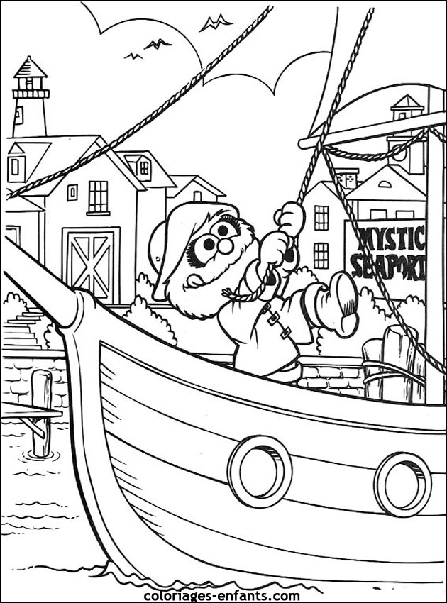 coloriages de bateaux